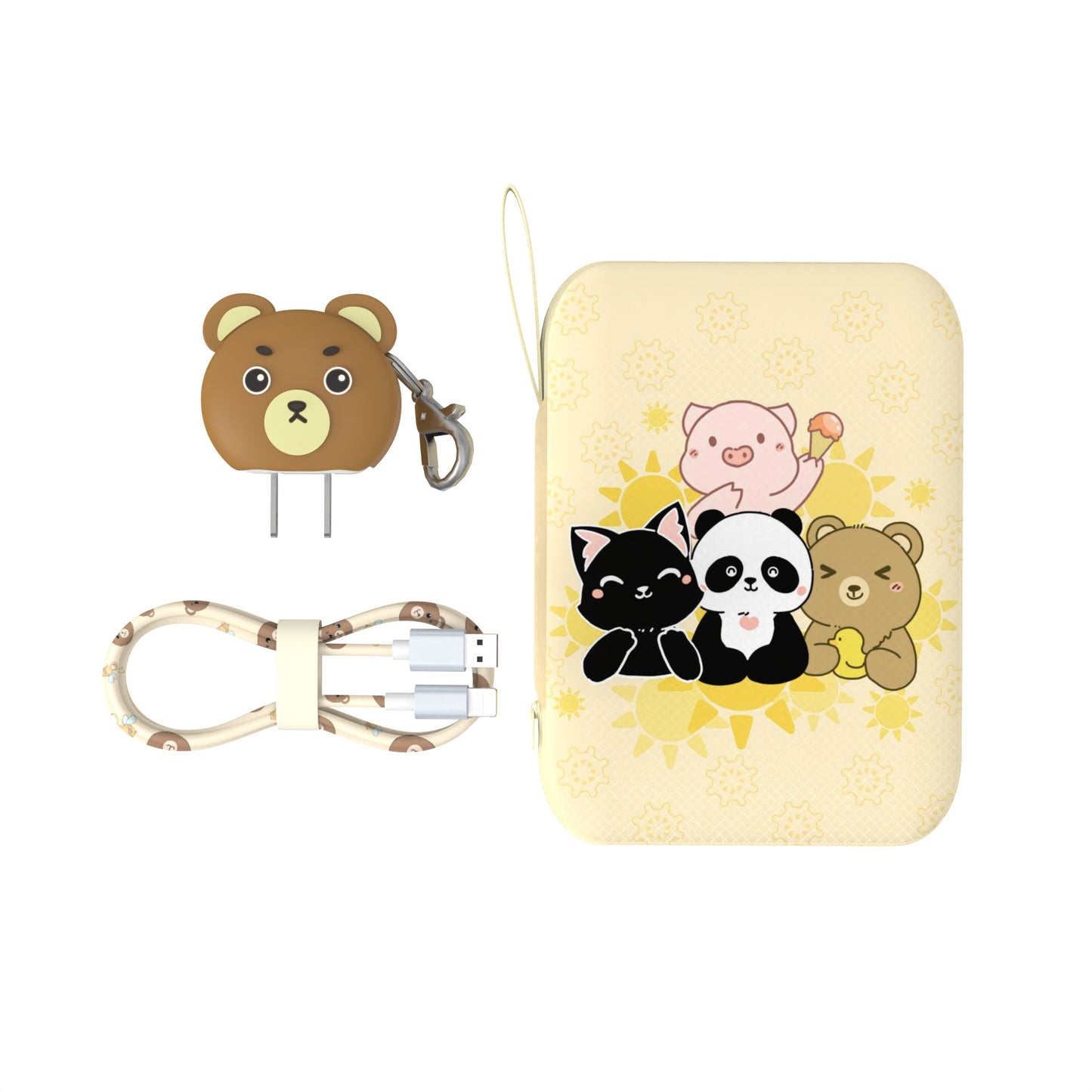 A charging data cable cute set