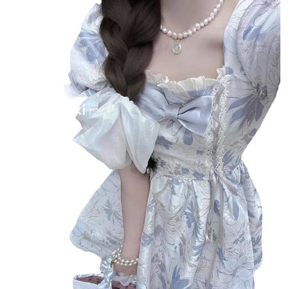 P new French princess on the run blue jacquard tutu