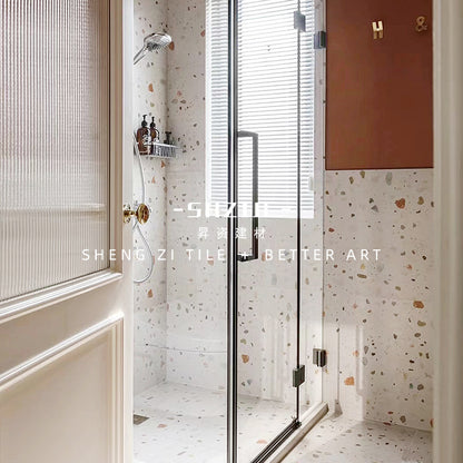 A Terrazzo Tiles Bathroom Wall Tiles