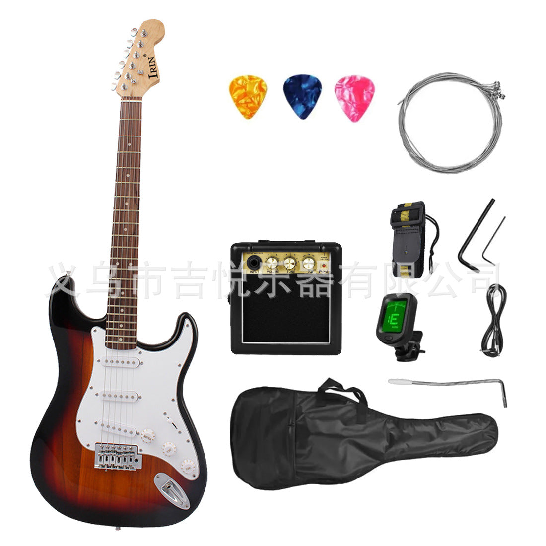 A Electric Guitar Single Shake ST Electric Guitar Classic Adult Beginner Entry Level Electric Guitar Set guitar