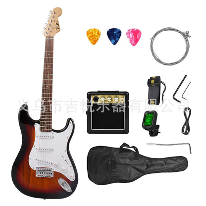 A Electric Guitar Single Shake ST Electric Guitar Classic Adult Beginner Entry Level Electric Guitar Set guitar