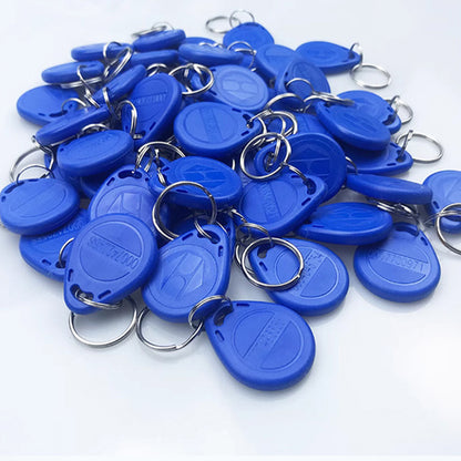 100 pieces No. 2 ID access control card 5200 keychain blue printed community copy IC elevator card attendance induction copy buckle
