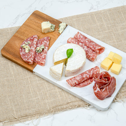 A marble cutting board