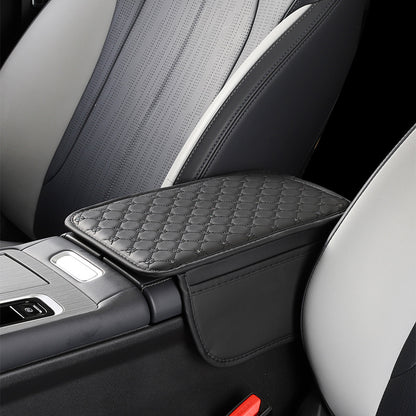 A car armrest mat