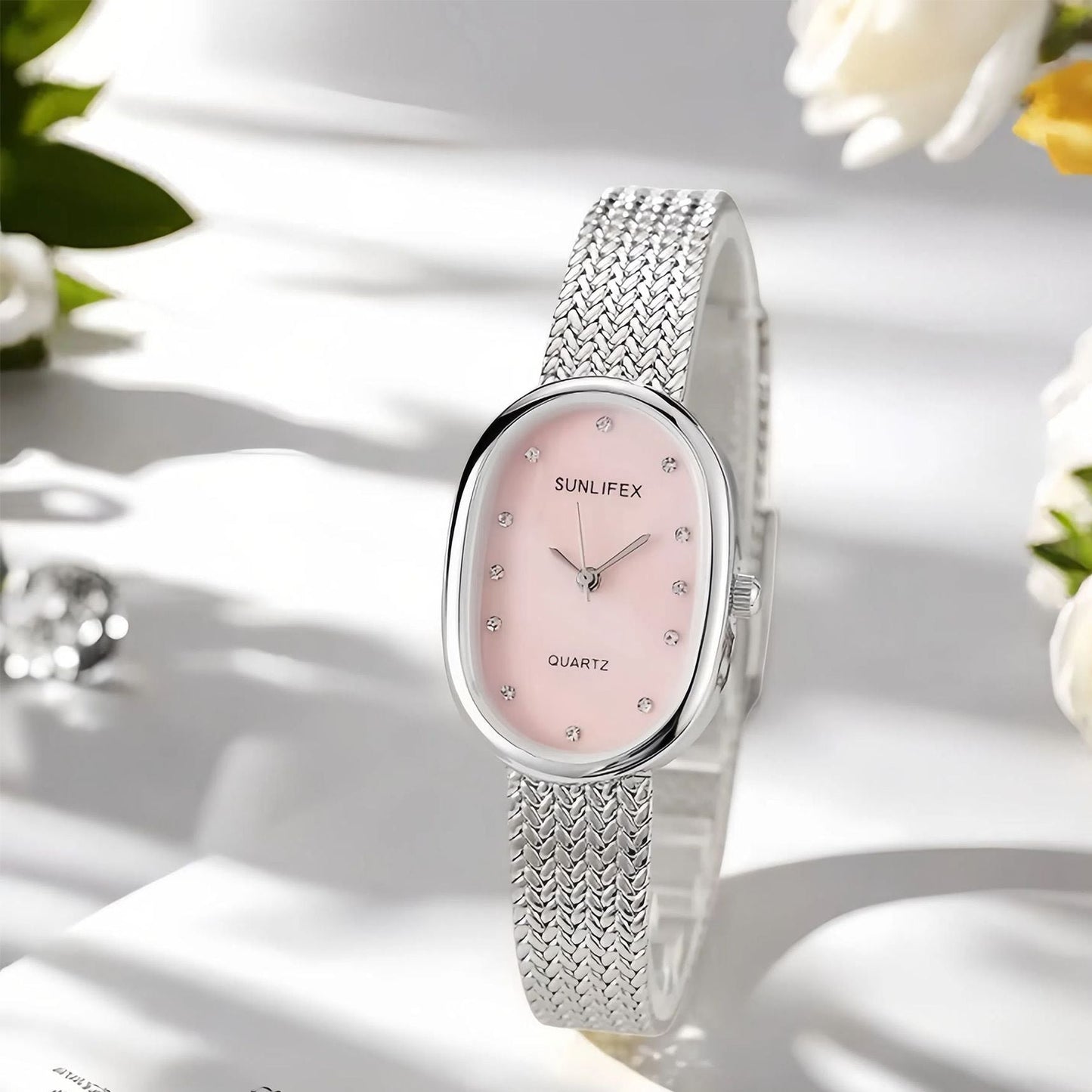 A sunlifex cross-border explosion small plate oval gold wheat ear strap simple