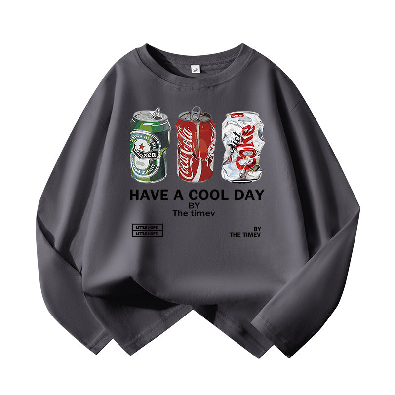A long-sleeved T-shirt top