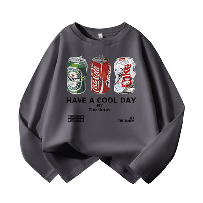 A long-sleeved T-shirt top