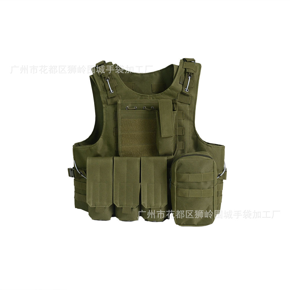 Amphibious tactical vest, python camouflage molle system, cycling sports outdoor tactical vest, real CS
