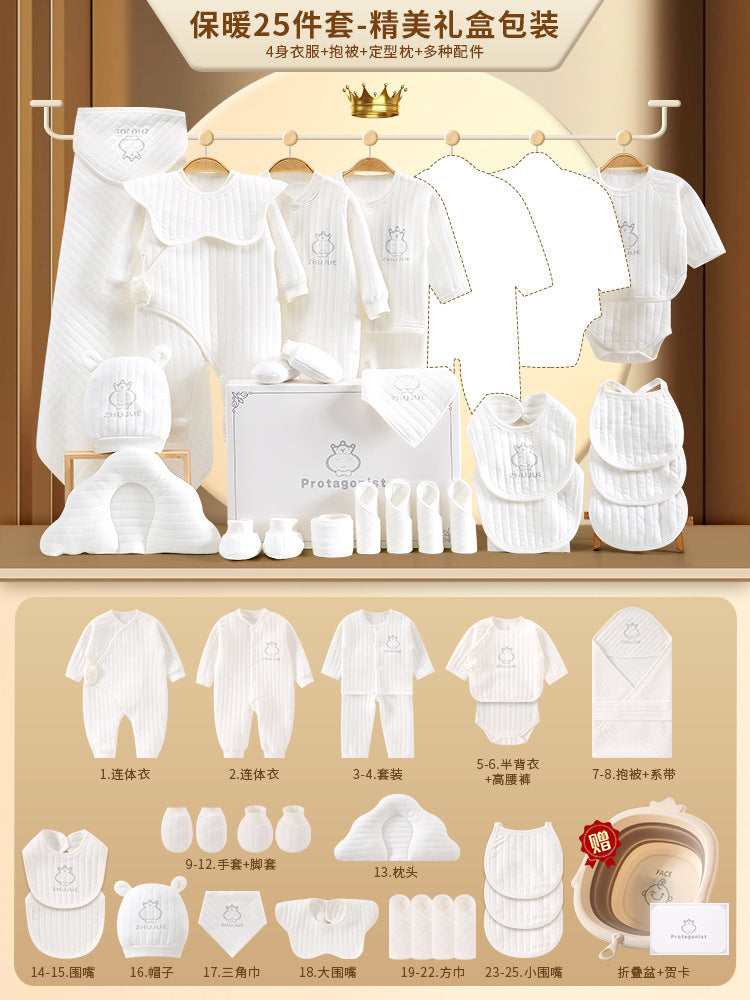 A10 Baby gift box, newborn baby clothes set, autumn and winter, gifts, high-end newborn full moon gifts, baby products - Mixbatch