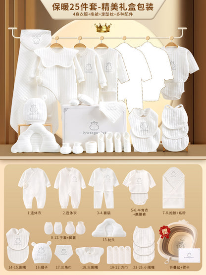 A10 Baby gift box, newborn baby clothes set, autumn and winter, gifts, high-end newborn full moon gifts, baby products - Mixbatch