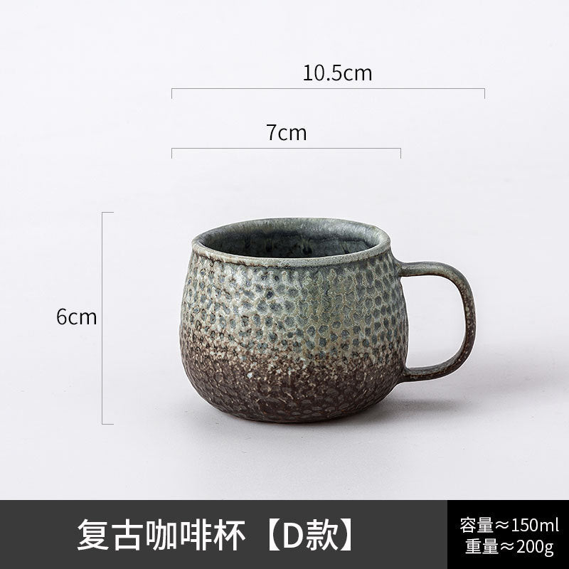 A ceramic coffee cup and saucer set