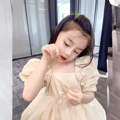 A girls dress summer new baby girl bud fluffy princess dress