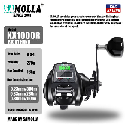 A XL Wide-body Digital Display Reel – Durable & Smooth