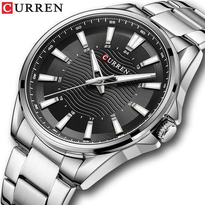 A business steel belt men's watch, quartz watch foreign trade watch 8424