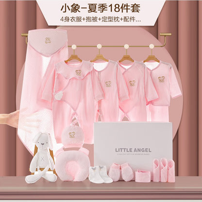 A New Baby Practical Gift Box Breathable Soft Thin Newborn Baby Clothes onesie Romper Set - Mixbatch