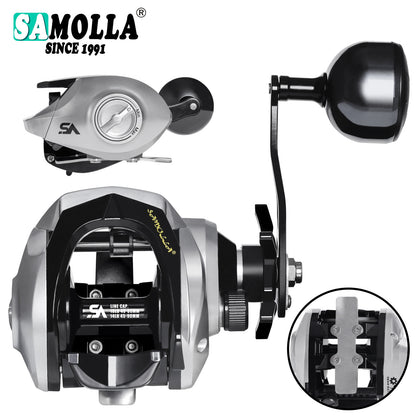 A Heavy-duty Wide-body Baitcasting Reel for Ocean Fishing