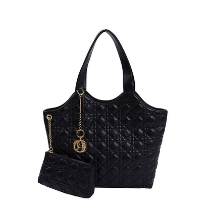 A new spring and summer handbag women's Korean version shoulder tote bag Internet celebrity embroidery thread diamond fashion large capacity Europe and the United States