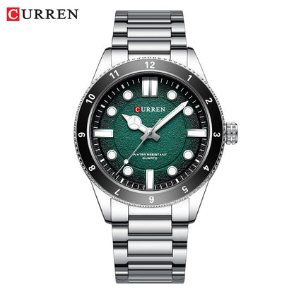 A 8450 Cross-border Simple Men's Watch Waterproof Steel Belt Men's Business Quartz Watch Men's Watch
