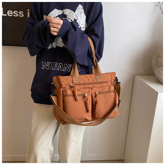 A nylon shoulder bag