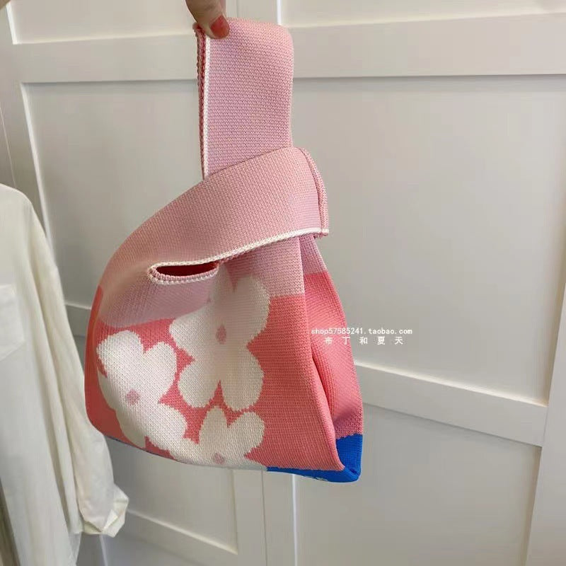 A small bag knit bag handbag