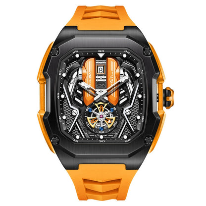 A men's watch engine three-dimensional design luminous waterproof multi-kinetic trendy men's high-end quartz watch