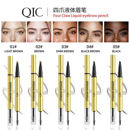 A liquid eyebrow pencil eyebrow glue 2in1 waterproof and sweat-proof