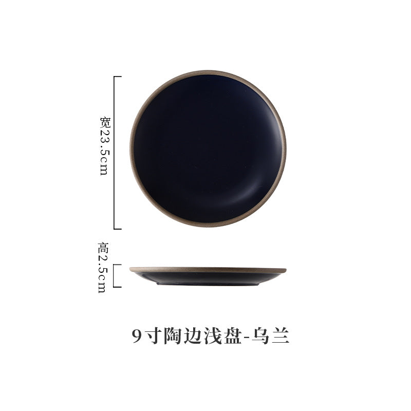 A Western food plate ceramic tableware