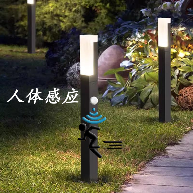 A Lawn light outdoor waterproof garden light villa garden grass landscape light outdoor simply plug high pole column street light