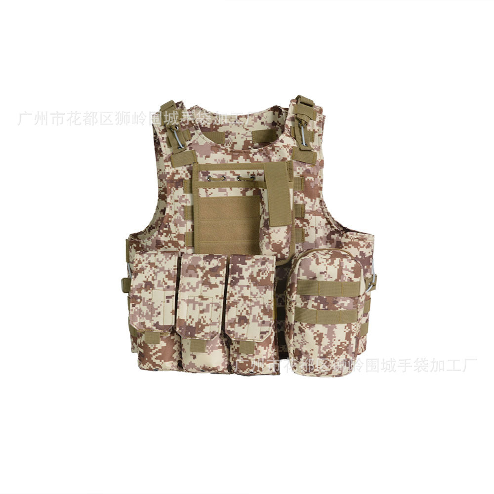 Amphibious tactical vest, python camouflage molle system, cycling sports outdoor tactical vest, real CS