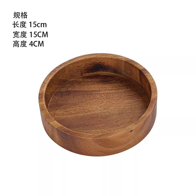 A walnut solid wood tray snack tray