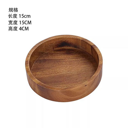 A walnut solid wood tray snack tray