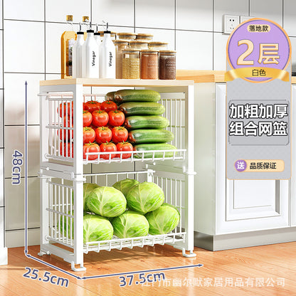 A basket rack storage rack