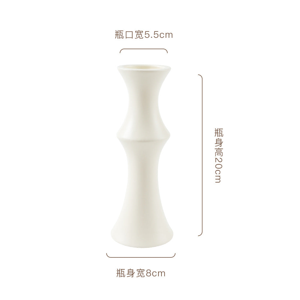 A new retro ceramic vase, high-end ornament ins wind New Year's red medieval high-value hydroponic vase