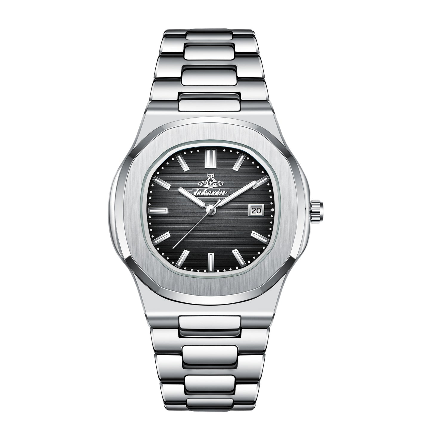 A PINTIME men's watch delivery ultra-thin quartz watch men's business steel belt calendar waterproof watch men's watch - Mixbatch