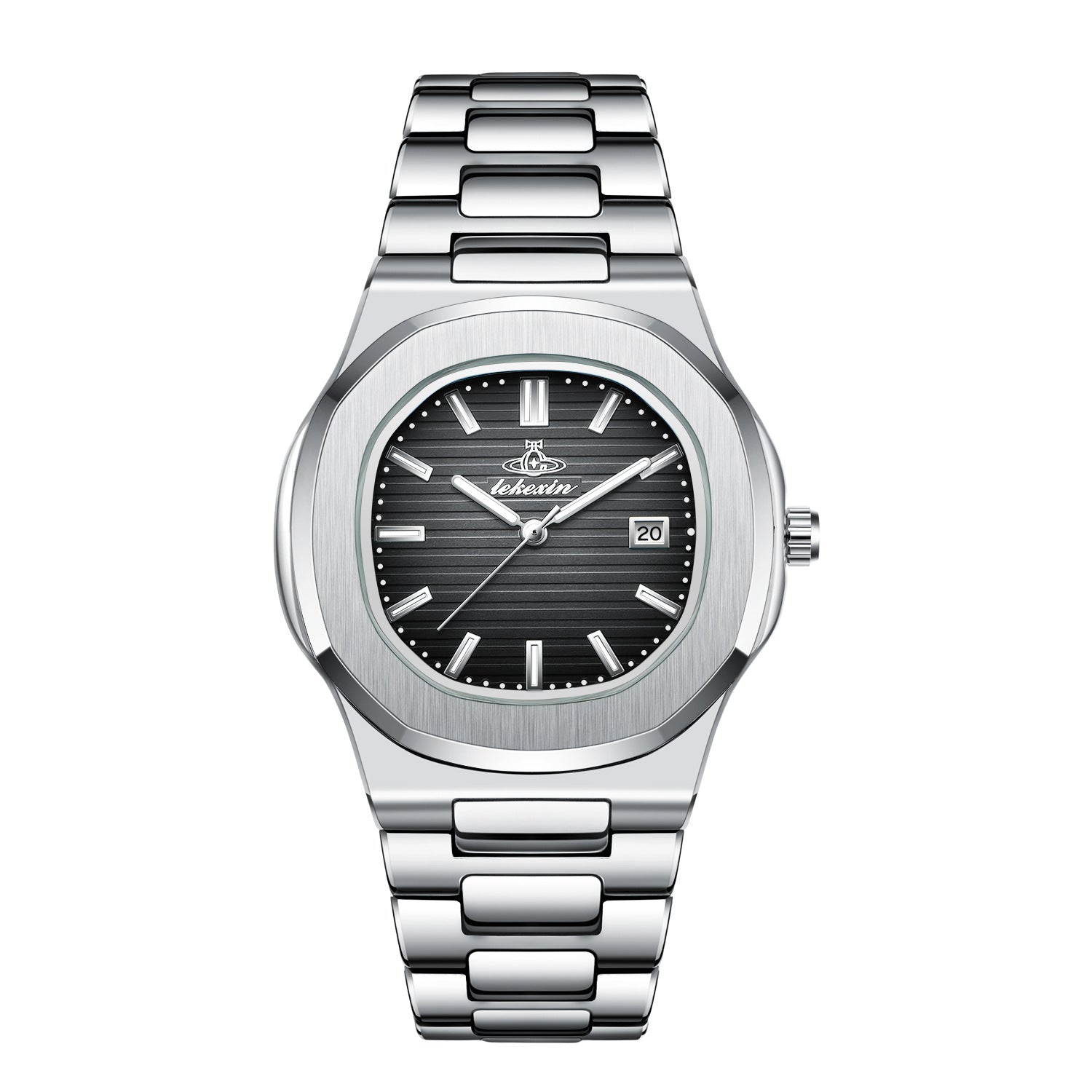 A PINTIME men's watch delivery ultra-thin quartz watch men's business steel belt calendar waterproof watch men's watch - Mixbatch
