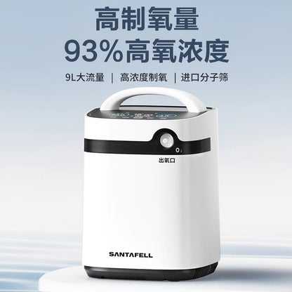 A 9L Oxygen Concentrator for Plug-in Use with EU Standard Plug