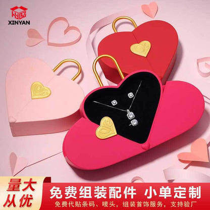 A Heart Jewelry Gift Box Customized LOGO