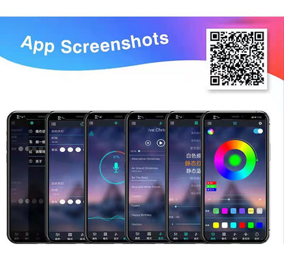A Car Underbody Lights Ambient Waterproof Retrofit APP Remote Control Lights