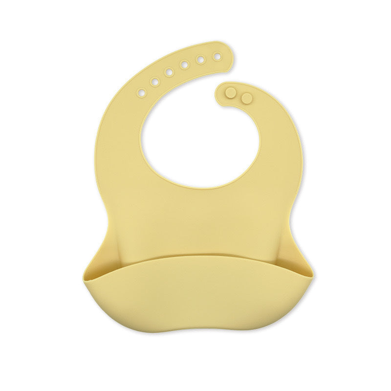 Baby silicone bibs, baby eating bibs,  waterproof rice pockets,saliva napkins 0.08kg - Mixbatch
