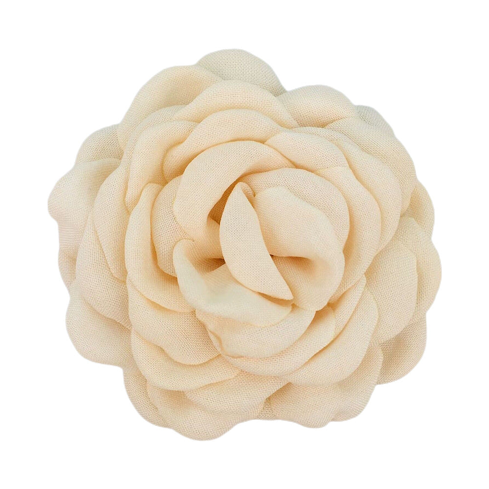 A Caro9cm Internet celebrity with the same baked edge hair grab flower 12cm Lolis burnt edge flower with brooch hairpin pin - Mixbatch
