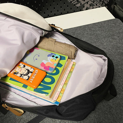 A Korean version ins new high-value trendy and cool contrasting backpack, couple light travel travel large-capacity backpack