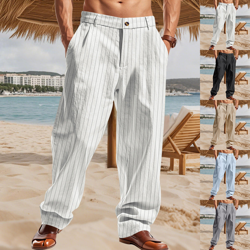 A striped men's trousers