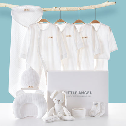 A2 Spring and Autumn Hot Sale New Baby Gift Box Breathable Soft Thin Newborn Baby Clothes onesie Romper Set - Mixbatch