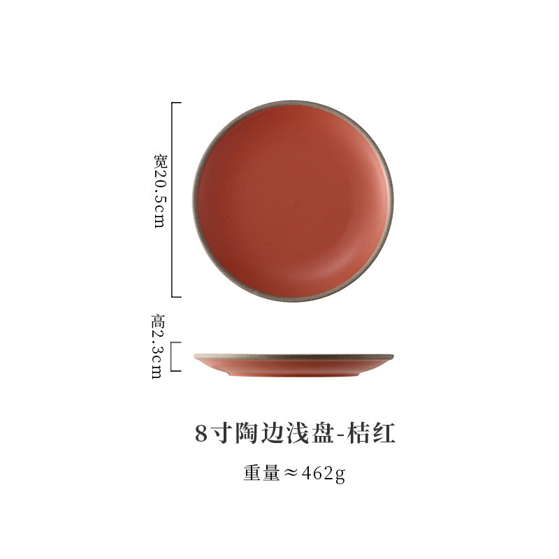 A Western food plate ceramic tableware