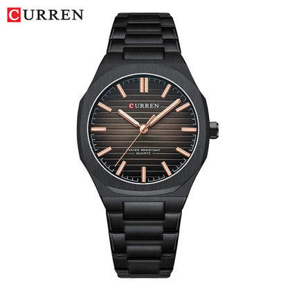 A  8456 men's steel belt business watch quartz simple men's watch cross-border explosion spot wholesale