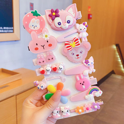 A children's hairpin stall set wholesale summer little girl hairpin cute girl broken hairpin headdress