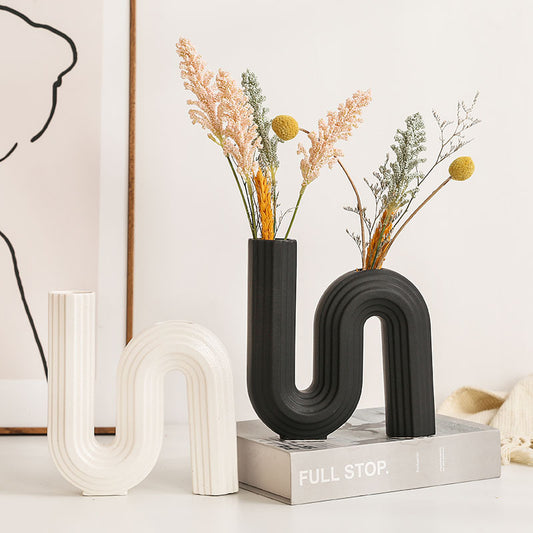 A ceramic vase ornament