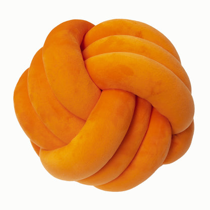 A braided ball pillow