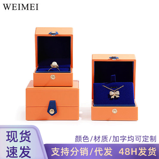 A PU leather jewelry box