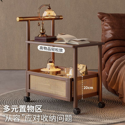 A bamboo movable side trolley